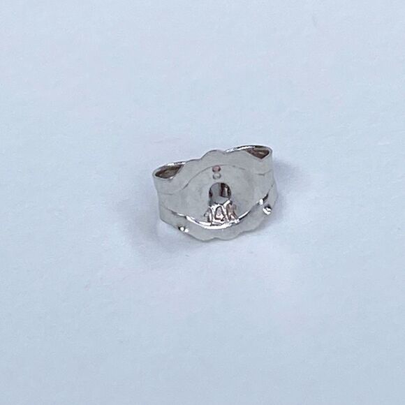 Saks Fifth Avenue Collection 14K White Gold Freshwater Button Pearl Stud Earring - Picture 9 of 9